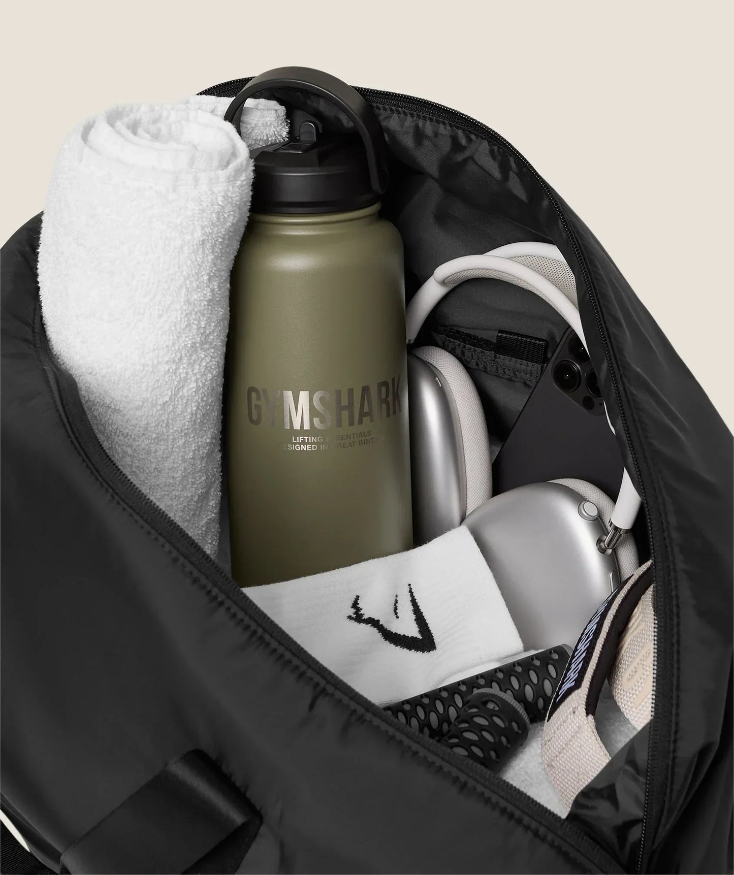GYMSHARK Mode Duffle Bag Black