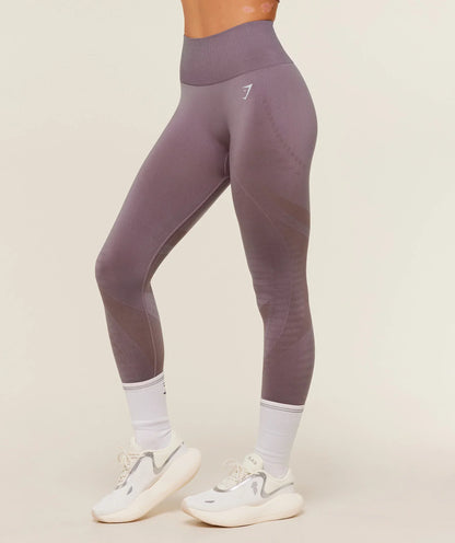 Gymshark Running Seamless Leggings - Walnut Mauve