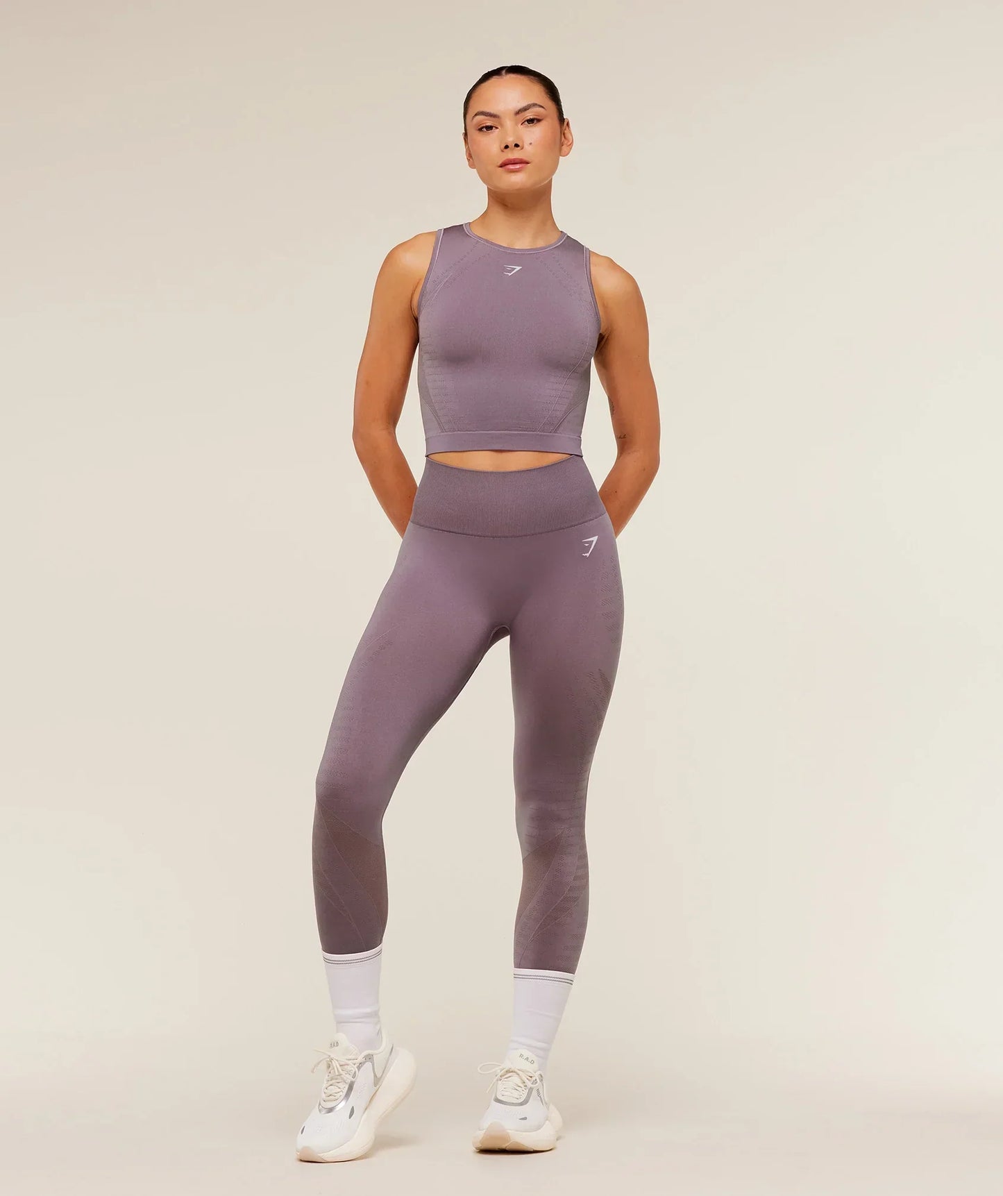 Gymshark Running Seamless Leggings - Walnut Mauve
