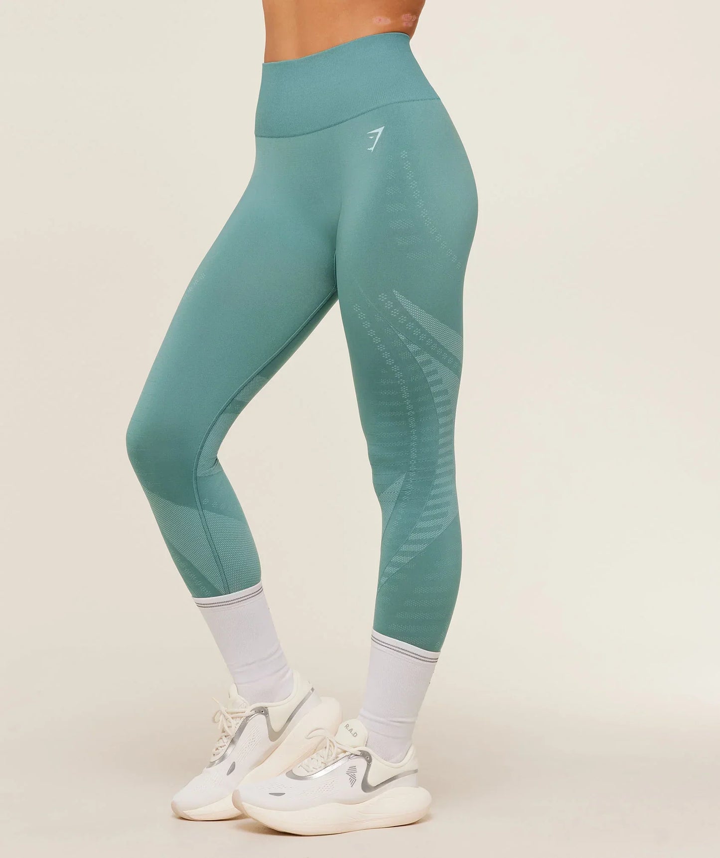 Gymshark Running Seamless Leggings - Storm Blue