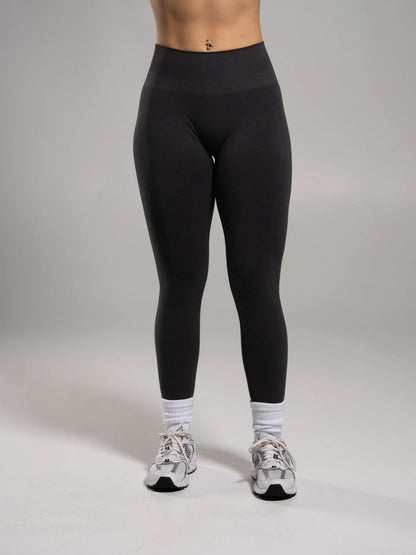 Pump Mid Rise Legging - Dark Heather Grey | Alphalete